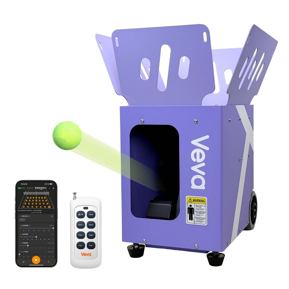 Veva V2 Tennis Ball Machine – Veva Sports